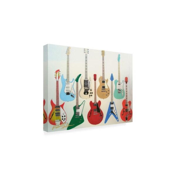 Trademark Fine Art Patrick Sullivan 'Guitars Electric' Canvas Art, 24x32 - ALI45366-C2432GG