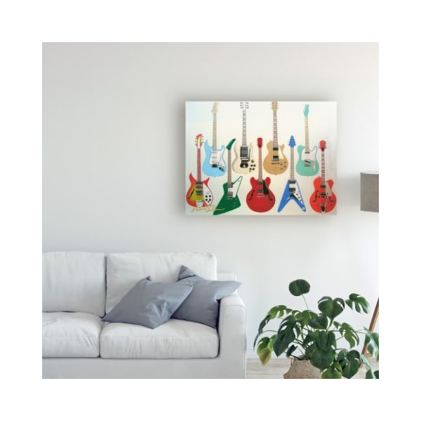 Trademark Fine Art Patrick Sullivan 'Guitars Electric' Canvas Art, 24x32 - ALI45366-C2432GG
