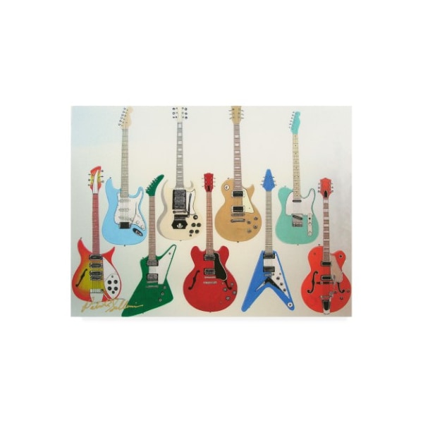 Trademark Fine Art Patrick Sullivan 'Guitars Electric' Canvas Art, 24x32 - ALI45366-C2432GG