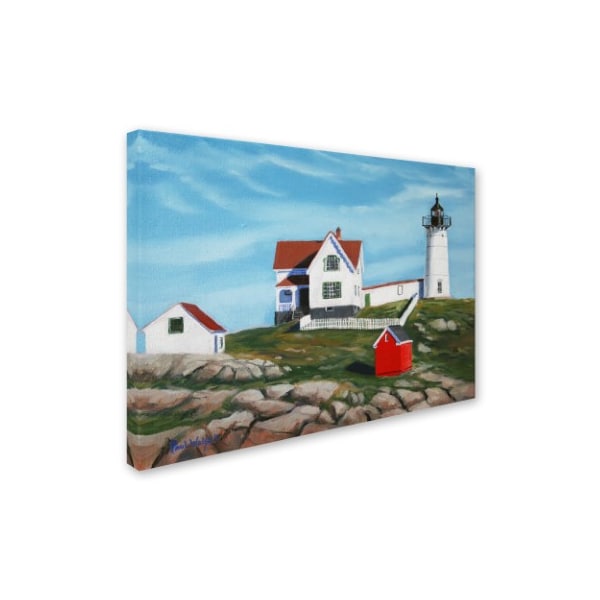 Trademark Fine Art Paul Walsh 'Nubble Light House3' Canvas Art, 24x32 - ALI12741-C2432GG