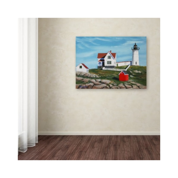 Trademark Fine Art Paul Walsh 'Nubble Light House3' Canvas Art, 24x32 - ALI12741-C2432GG
