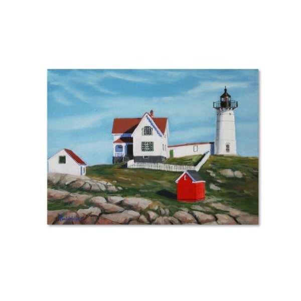 Trademark Fine Art Paul Walsh 'Nubble Light House3' Canvas Art, 24x32 - ALI12741-C2432GG