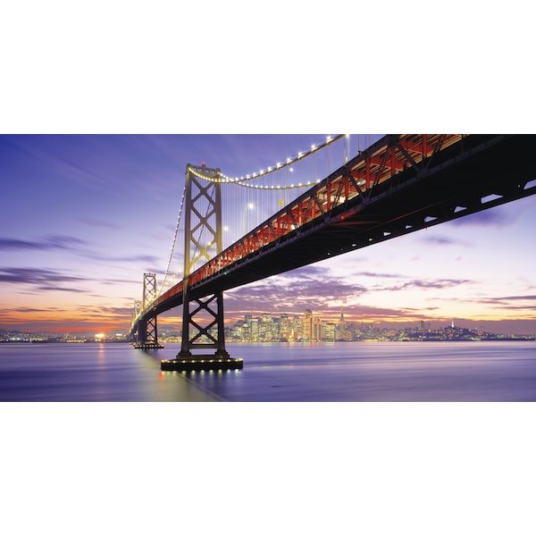 Biggies Scenes Wall Murals-San Francisco Bridge, 54 in wide x 27 in high - BG-WM-SFB-54