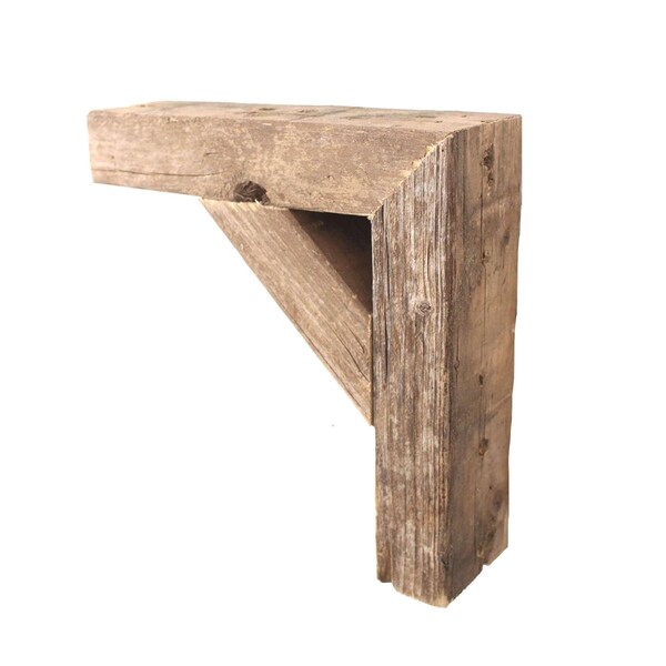 Barnwoodusa Rustic Farmhouse Reclaimed Wooden Corbels (2 Pack) - 672713216087
