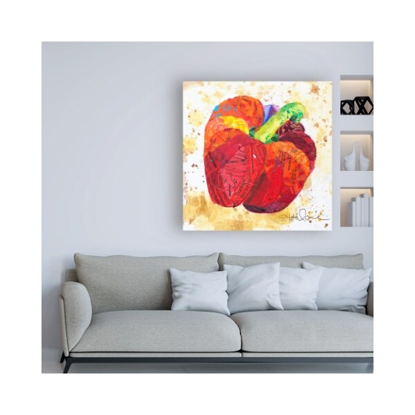 Trademark Fine Art Elizabeth St. Hilaire 'Veggie Splash IV' Canvas Art, 14x14 - WAG14472-C1414GG