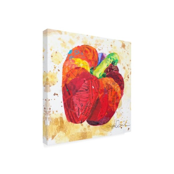 Trademark Fine Art Elizabeth St. Hilaire 'Veggie Splash IV' Canvas Art, 14x14 - WAG14472-C1414GG