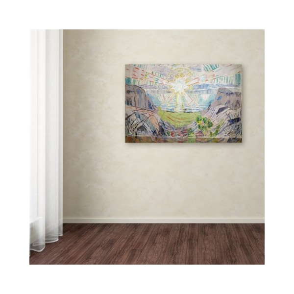 Trademark Fine Art Edvard Munch 'The Sun' Canvas Art, 30x47 - AA00703-C3047GG