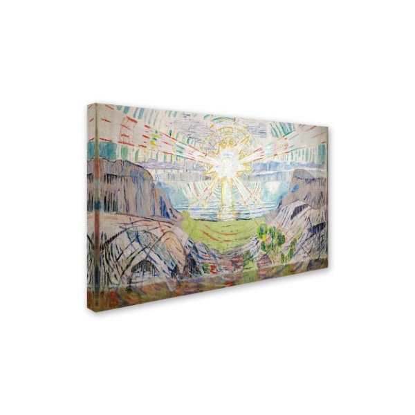Trademark Fine Art Edvard Munch 'The Sun' Canvas Art, 30x47 - AA00703-C3047GG