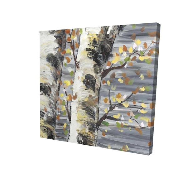 Fondo 16 x 16 in. Budding White Birches-Print on Canvas - FO2778519