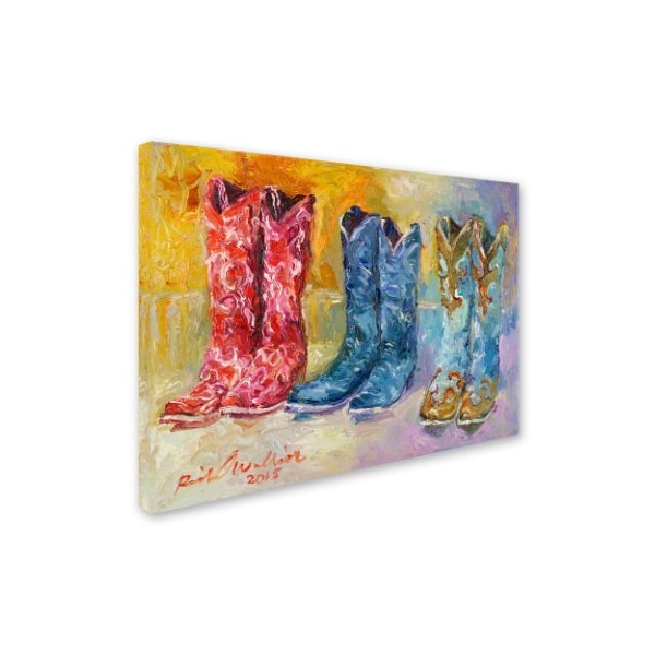 Trademark Fine Art Richard Wallich 'Cowboy Boots' Canvas Art, 35x47 - ALI5877-C3547GG