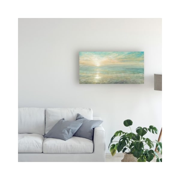 Trademark Fine Art Danhui Nai 'Sunrise Painting' Canvas Art, 16x32 - WAP10713-C1632GG
