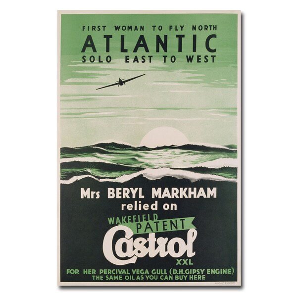 Trademark Fine Art Castrol Oil 1938' Canvas Art, 22x32 - BL00342-C2232GG