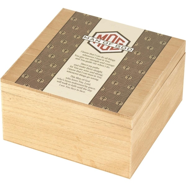 Dicksons Keepsake Box Man Of God - WOODBOX-135