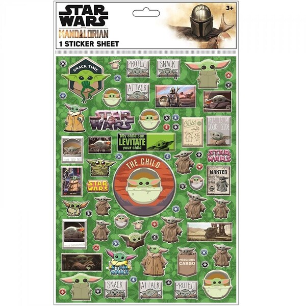 Star Wars the Child From the Mandalorian Raised Sticker Sheet - 808063