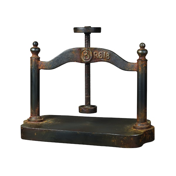 Marketplace Jo Cast Iron Book Press, Rust - 129-1009