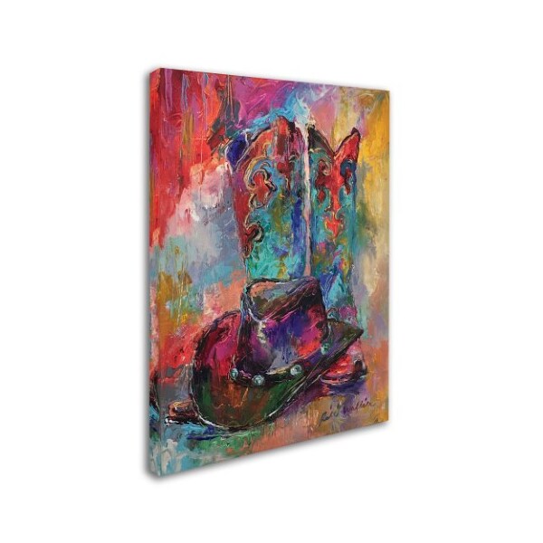 Trademark Fine Art Richard Wallich 'Art Boots' Canvas Art, 24x32 - ALI5913-C2432GG