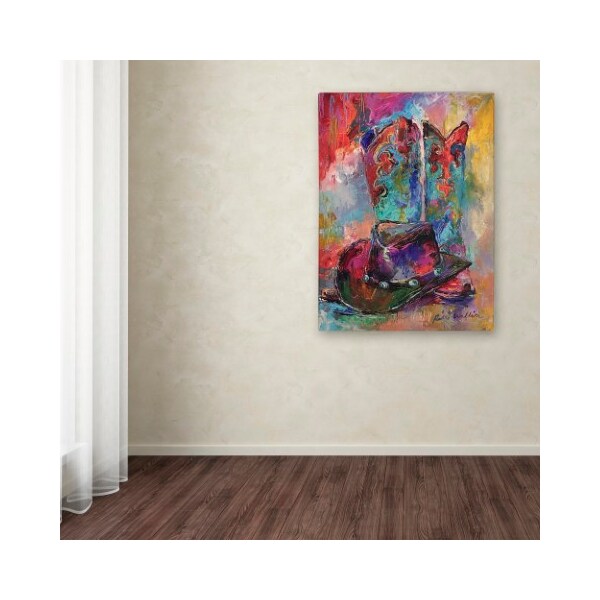 Trademark Fine Art Richard Wallich 'Art Boots' Canvas Art, 24x32 - ALI5913-C2432GG