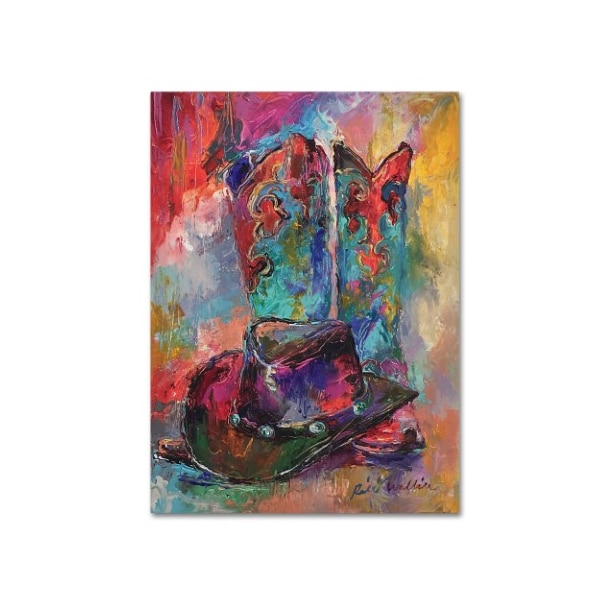 Trademark Fine Art Richard Wallich 'Art Boots' Canvas Art, 24x32 - ALI5913-C2432GG