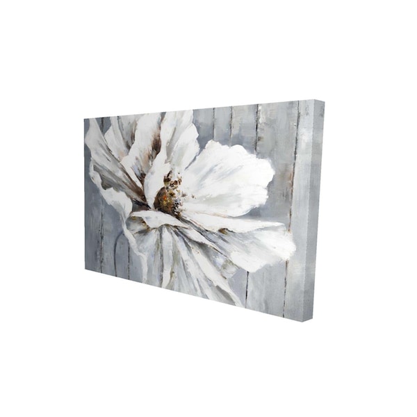 Begin Home Decor 12 x 18 in. Flower on Wood-Print on Canvas - 2080-1218-FL91