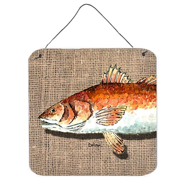 Micasa Fish Red Fish Aluminium Metal Wall Or Door Hanging Prints - MI235815