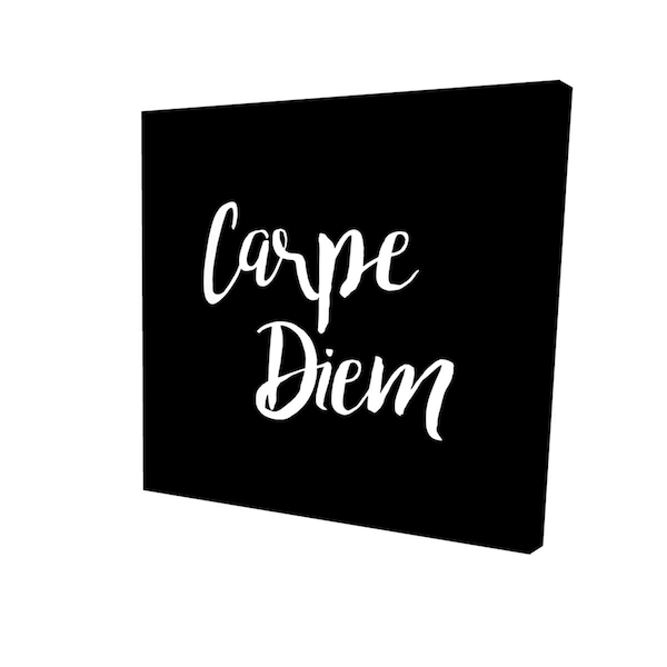 Begin Home Decor 32 x 32 in. Carpe Diem 2-Print on Canvas - 2080-3232-TY23