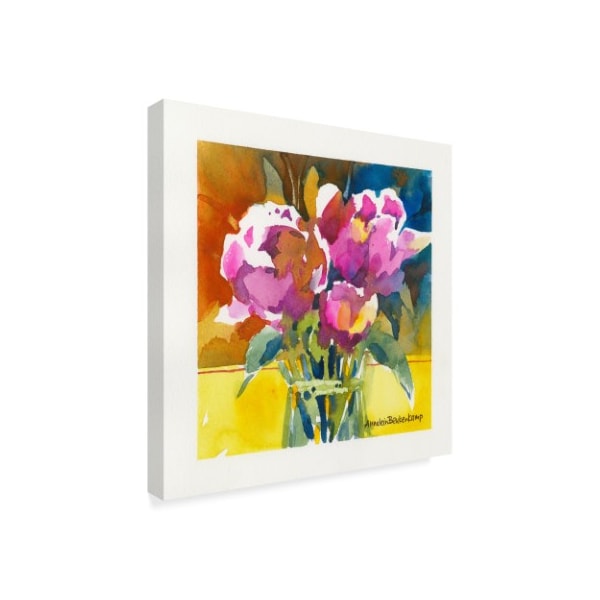 Trademark Fine Art Annelein Beukenkamp 'Stylish Dark Pink' Canvas Art, 35x35 - ALI38141-C3535GG