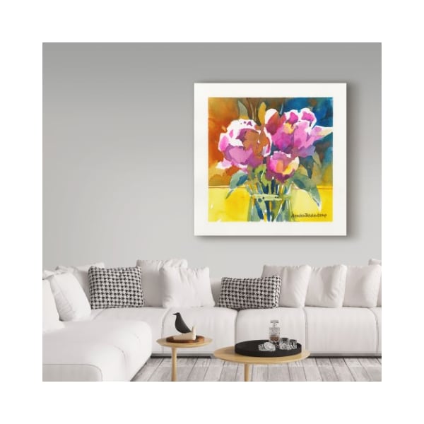 Trademark Fine Art Annelein Beukenkamp 'Stylish Dark Pink' Canvas Art, 35x35 - ALI38141-C3535GG