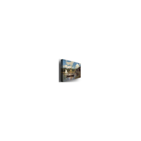 Trademark Fine Art Claude Monet, 'Bridge at Argenteuil II' Canvas Art, 14x19 - M0003-C1419GG