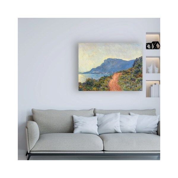 Trademark Fine Art Claude Monet 'La Corniche near Monaco, 1884' Canvas Art, 35x47 - IC02003-C3547GG