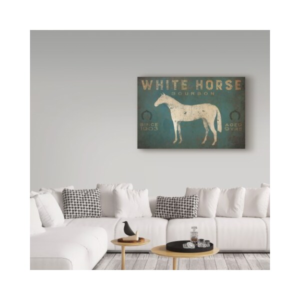 Trademark Fine Art Ryan Fowler 'White Horse No Kentucky Crop' Canvas Art, 22x32 - WAP06303-C2232GG