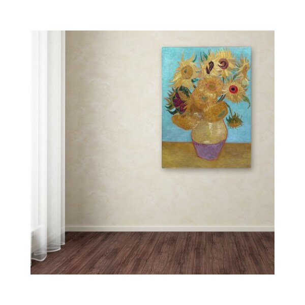 Trademark Fine Art Van Gogh 'Sunflowers' Canvas Art, 24x32 - AA01190-C2432GG