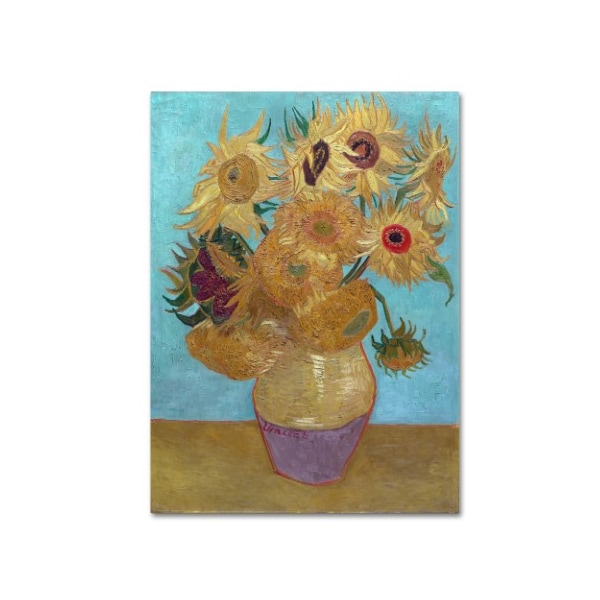 Trademark Fine Art Van Gogh 'Sunflowers' Canvas Art, 24x32 - AA01190-C2432GG