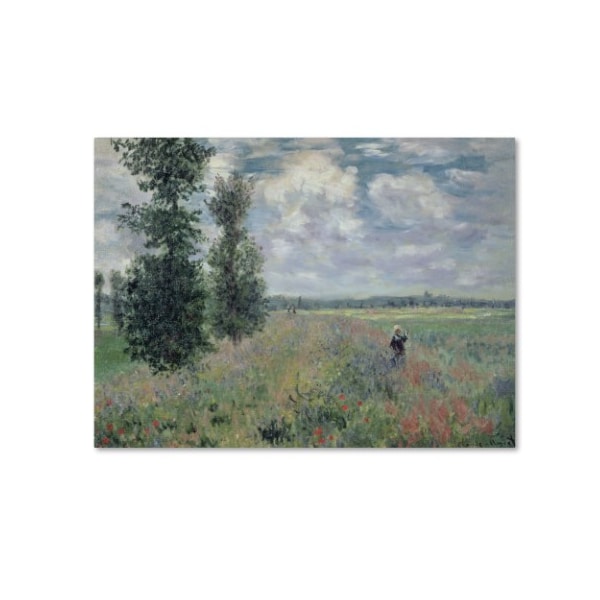 Trademark Fine Art Claude Monet 'The Poppy Field' Canvas Art, 24x32 - BL01183-C2432GG