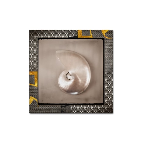 Trademark Fine Art LightBoxJournal 'Gold Sea Scape' Canvas Art, 18x18 - ALI10462-C1818GG