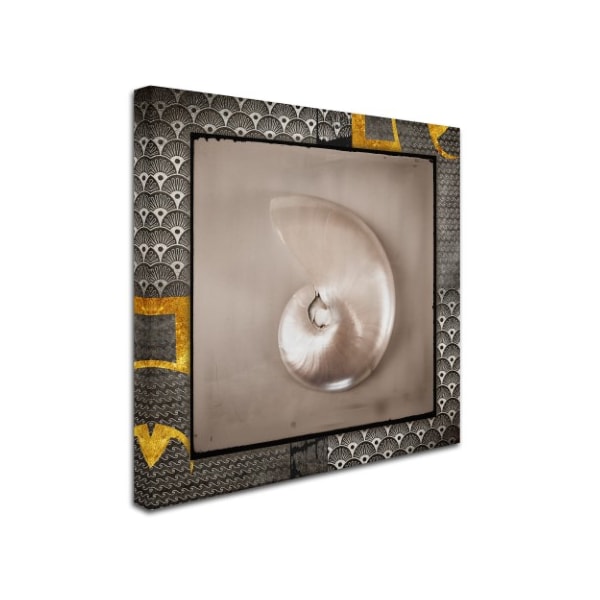 Trademark Fine Art LightBoxJournal 'Gold Sea Scape' Canvas Art, 18x18 - ALI10462-C1818GG