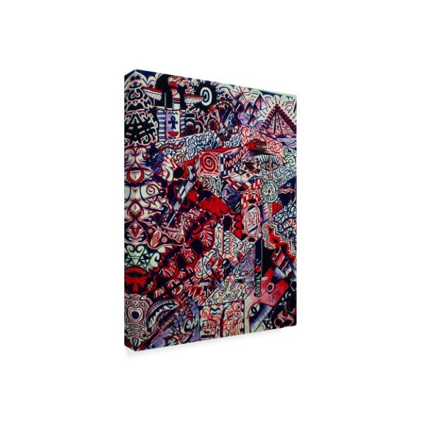Trademark Fine Art Abstract Graffiti 'Fantasy Pinball' Canvas Art, 18x24 - ALI24247-C1824GG