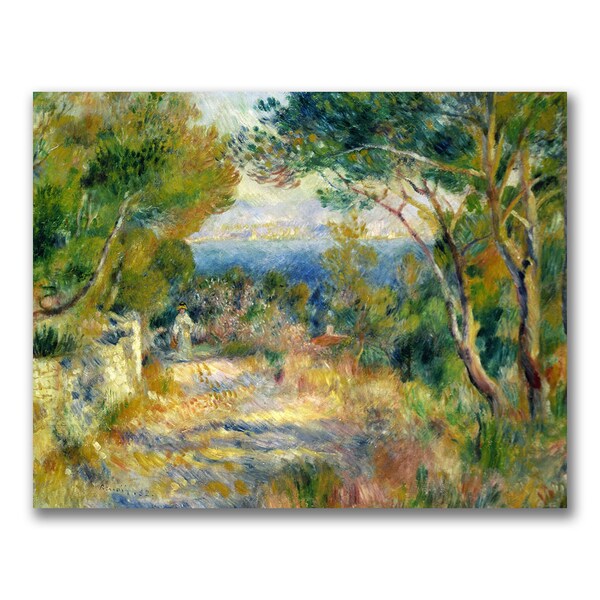 Trademark Fine Art Pierre Renoir 'L'Estaque 1882' Canvas Art, 26x32 - BL0505-C2632GG