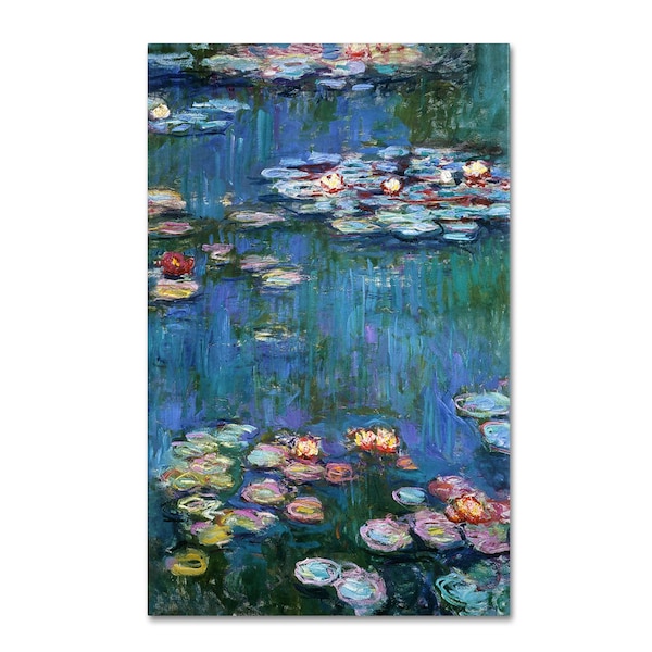Trademark Fine Art Claude Monet 'Waterlilies Classic' Canvas Art, 14x19 - M0005-C1419GG