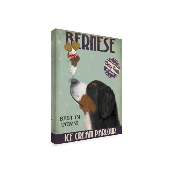 Trademark Fine Art Fab Funky 'Bernese Ice Cream' Canvas Art, 24x32 - WAG00579-C2432GG