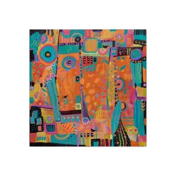 Trademark Fine Art Sue Davis 'My Happy Place Abstract Modern' Canvas Art, 35x35 - ALI44131-C3535GG