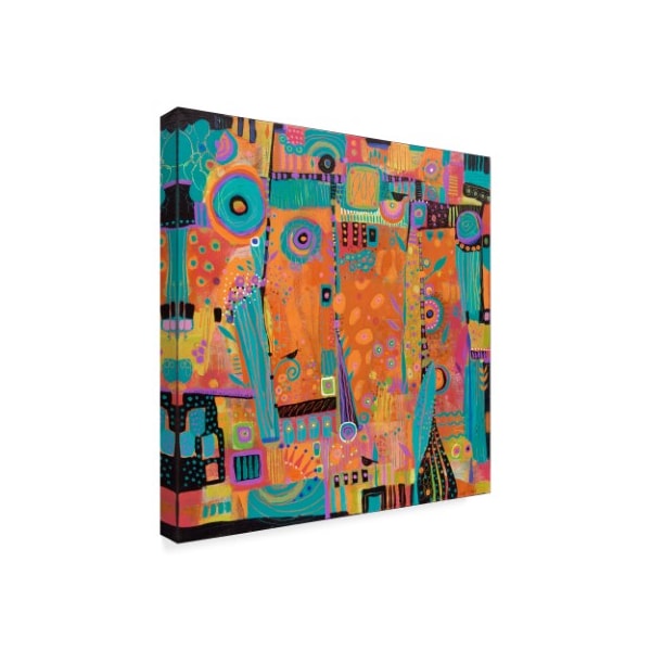 Trademark Fine Art Sue Davis 'My Happy Place Abstract Modern' Canvas Art, 35x35 - ALI44131-C3535GG