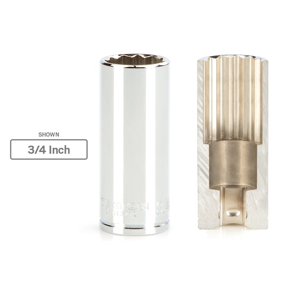 Tekton 3/8 Inch Drive x 5/16 Inch Deep 12-Point Socket - SHD13208