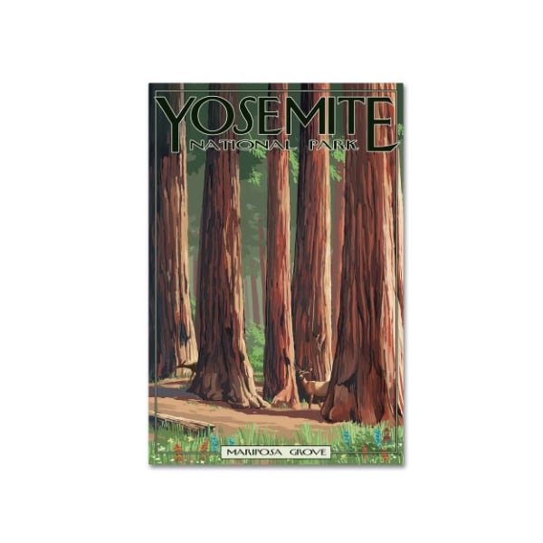 Trademark Fine Art Lantern Press 'Travel Poster 110' Canvas Art, 12x19 - ALI9283-C1219GG