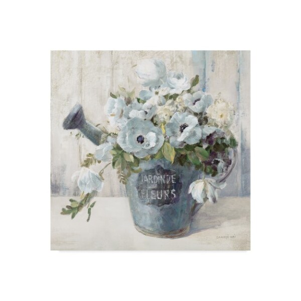 Trademark Fine Art Danhui Nai 'Garden Blooms Ii Blue Crop' Canvas Art, 14x14 - WAP08993-C1414GG