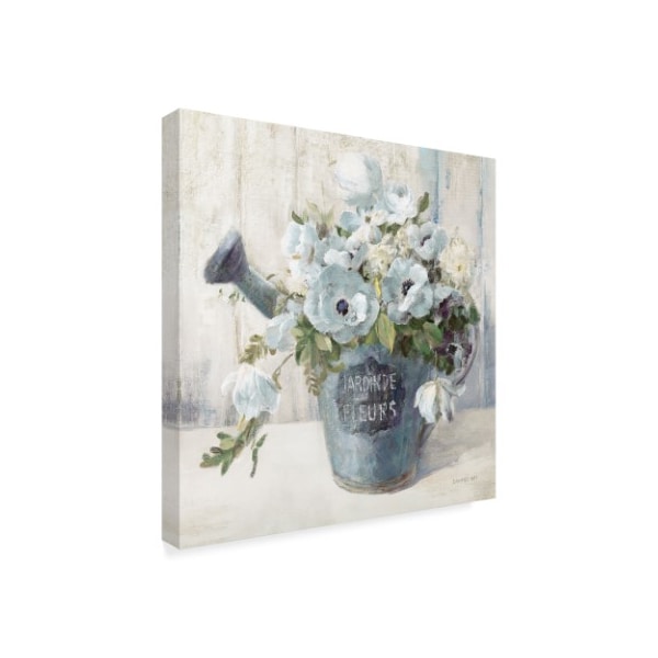Trademark Fine Art Danhui Nai 'Garden Blooms Ii Blue Crop' Canvas Art, 14x14 - WAP08993-C1414GG