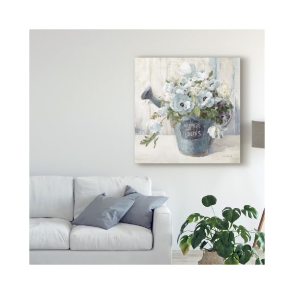 Trademark Fine Art Danhui Nai 'Garden Blooms Ii Blue Crop' Canvas Art, 14x14 - WAP08993-C1414GG