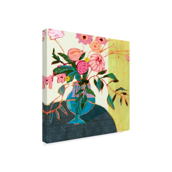 Trademark Fine Art Victoria Borges 'Fanciful Flowers I' Canvas Art, 14x14 - WAG08364-C1414GG