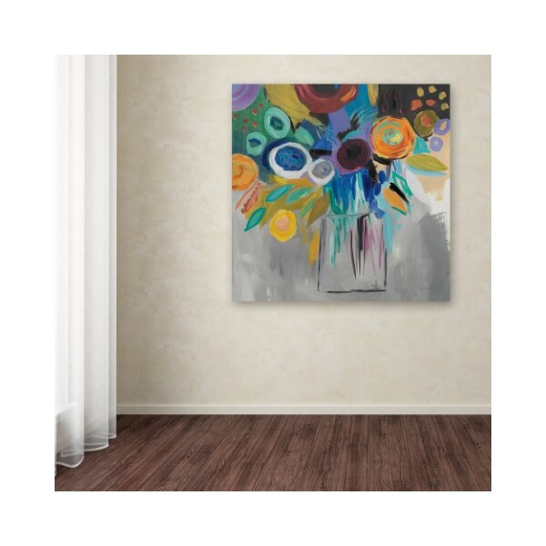 Trademark Fine Art Farida Zaman 'Burst of Magic' Canvas Art, 14x14 - WAP01191-C1414GG