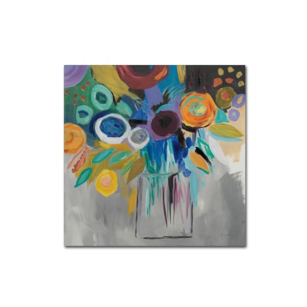 Trademark Fine Art Farida Zaman 'Burst of Magic' Canvas Art, 14x14 - WAP01191-C1414GG