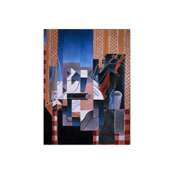 Trademark Fine Art Juan Gris 'Still Life With Violin and Guitar' Canvas Art, 14x19 - BL01230-C1419GG